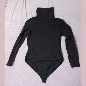 American Apparel Black Turtleneck Bodysuit
